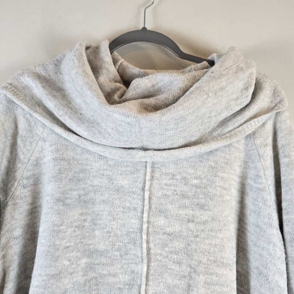 For Thee Women's Gray Alpaca Blend Cowlneck Sweater‎ Large Oversized Soft.D113 - Picture 2 of 9